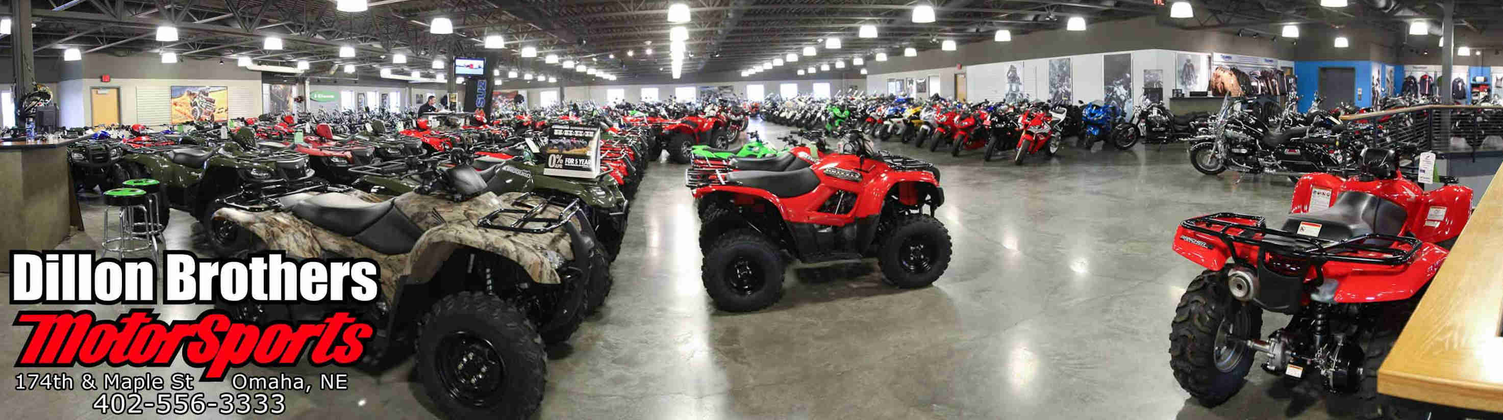 Atvs, motocycles and more in Dillon Brothers MotorSports